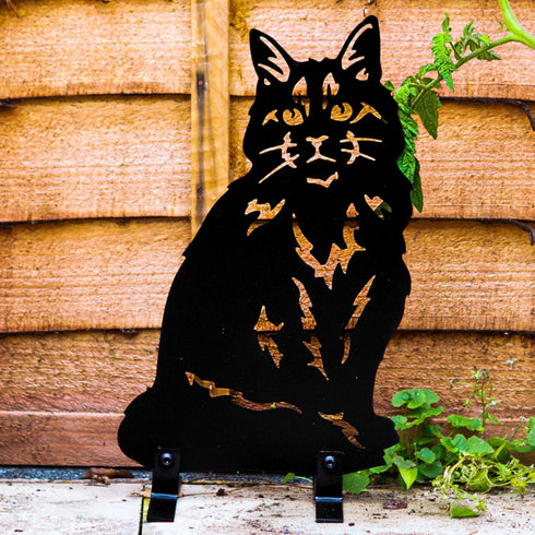 Cat Maine Coon Statue Garden Home Ornament Owner Lover Gifts
